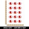 Demonic Red Monster Eye Eyeball Temporary Tattoo Water Resistant Fake Body Art Set Collection (1 Sheet)